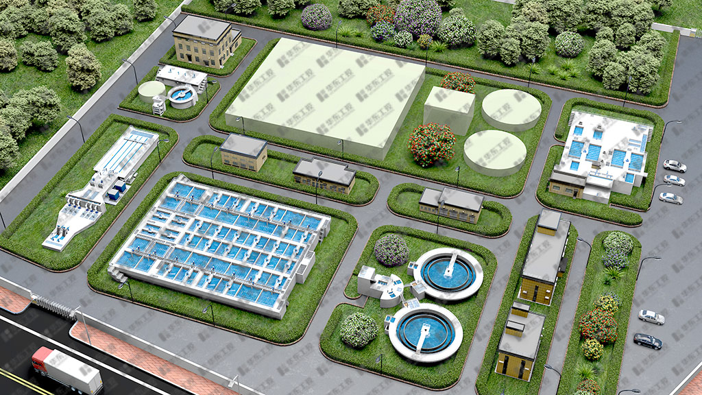 中原環(huán)保全廠3D